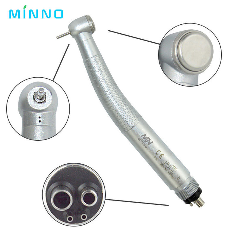 4 fori Dental Handpiece ad alta velocità senza pulsante di pressione di luce