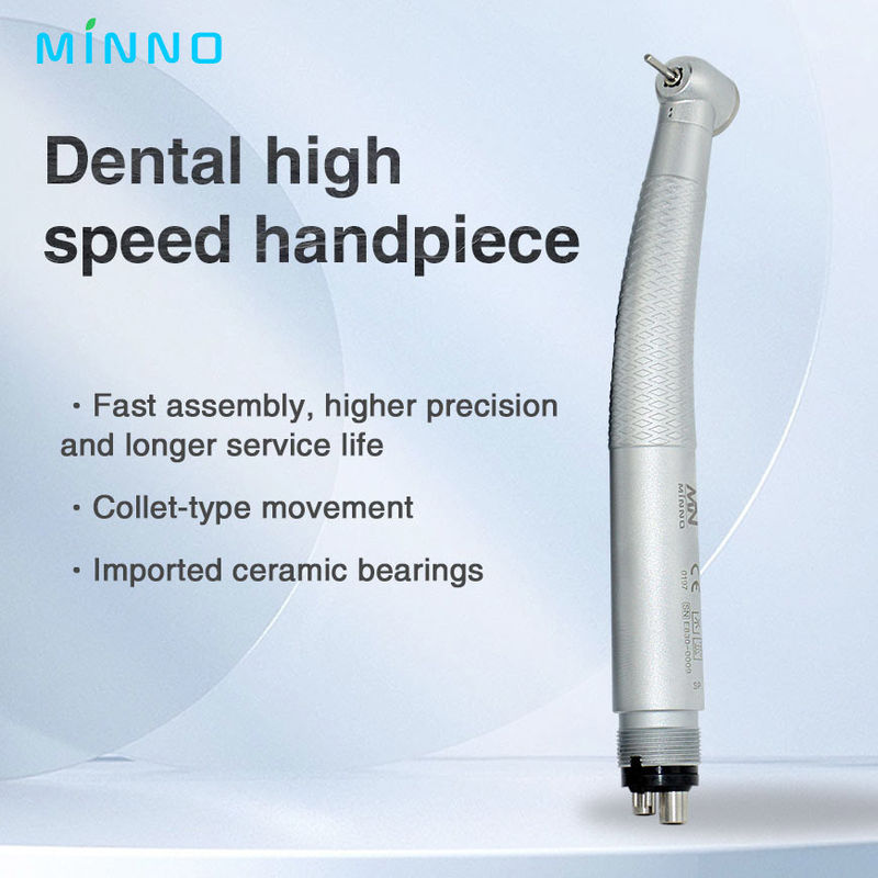 4 fori Dental Handpiece ad alta velocità senza pulsante di pressione di luce