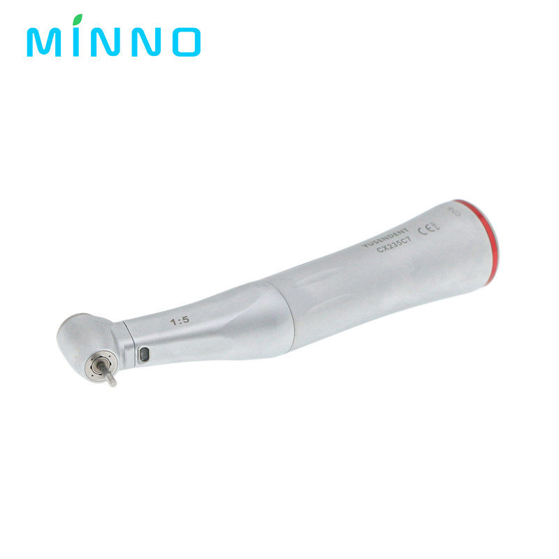 COXO 1:5 Aumento della velocità bassa del manubrio dentale Contrangolo LED Fibra ottica del manubrio