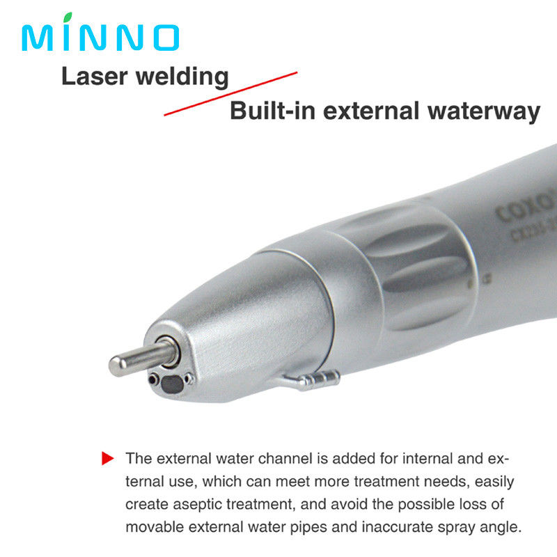 Dental Low Speed Handpiece Esterno Spray Acqua tipo E connessione universale Motore d'aria Micromotore 2/4 Fori attrezzi di laboratorio equ
