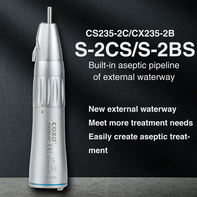 Dental Low Speed Handpiece Esterno Spray Acqua tipo E connessione universale Motore d'aria Micromotore 2/4 Fori attrezzi di laboratorio equ