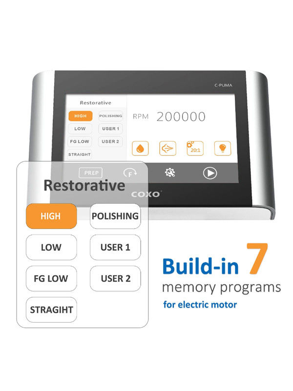 COXO C Dental Electric Motor & Endo Motor 2 in 1 attrezzatura odontoiatrica di riparazione minimamente invasiva con contrasto 1:5 & 6:1