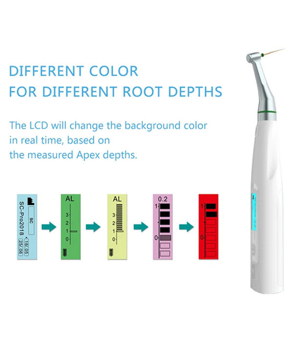 Dental Wireless Root Canal Endodontic C-Smart Mini AP Endo Motor con Apex Locator 2 in 1 Low Speed Micro Surgery Motor