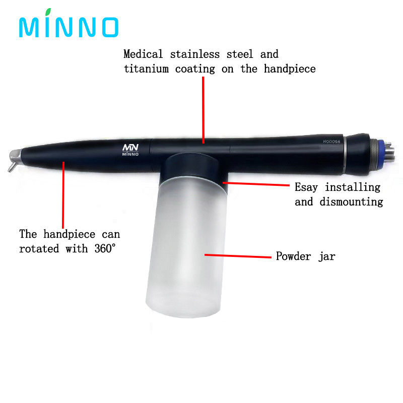 Dentale Ossido di Alluminio Microblaster Lucidatore Ad Aria Dentale Allumina Pistola Ad Aria Abrasione Lucidatore 2/4 Fori Odontoiatria Trattamento Troppo