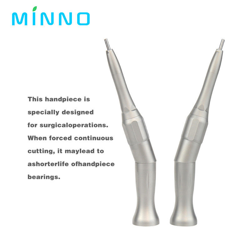 Dental Handpiece a bassa velocità con LED Fibra ottica Acciaio inossidabile velocità in aumento Contra angolo Spray Acqua Medicale