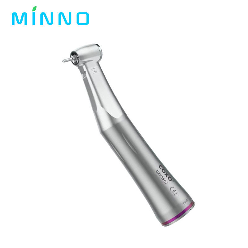 Dental 1/5 Handpiece a bassa velocità aumento anello rosso contra angolo spruzzo d'acqua interno per motore di tipo E