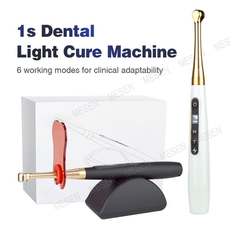 1s Macchina per la cura della luce dentale Lampada per polimerizzazione della luce dentale per resina Macchina per la cura della luce senza fili Lunghezze d'onda blu fotopolimerizzazione dentale