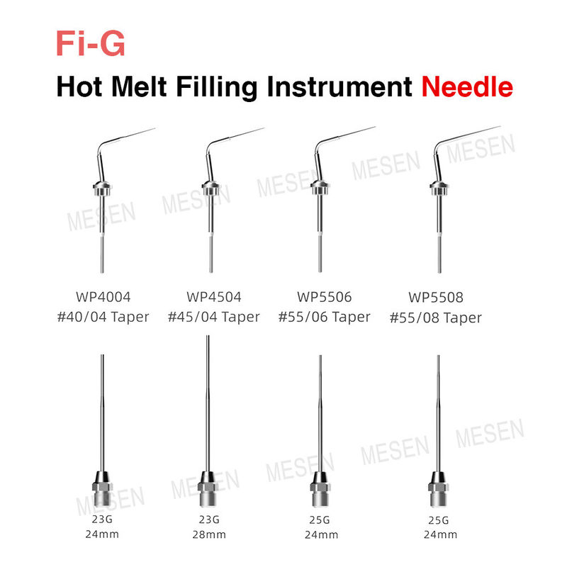 Fi-G Hot Melt Strumento di riempimento Aglio Prevenire le perdite di gutta-percha Aglio rotabile 360 4 aghi sono opzionali