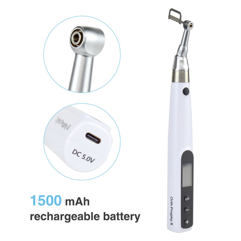 Dental Electric Wireless lPRS system Motore ortodontico Dental Electric Wireless IPR System Ortodontica e lucidatura 2 in 1 Motore Port di ricarica tipo C