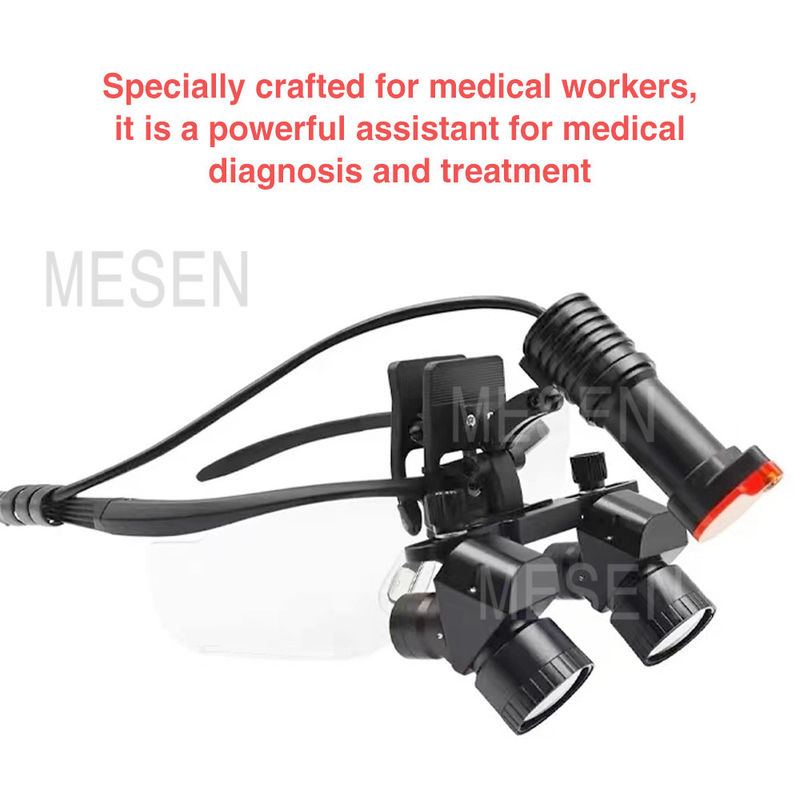 Oental Medical Oral Corner 5X Ingranditore Lupi dentali Far luce wireless Lupi chirurgiche dentali portatili con lampada a luce della testa